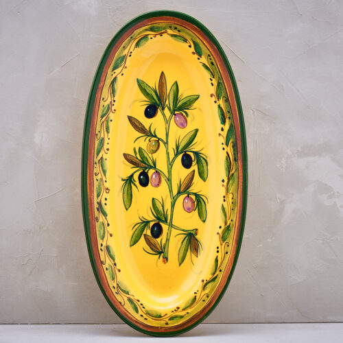 Yellow Olive Tree Tray - 42 x 21 cm